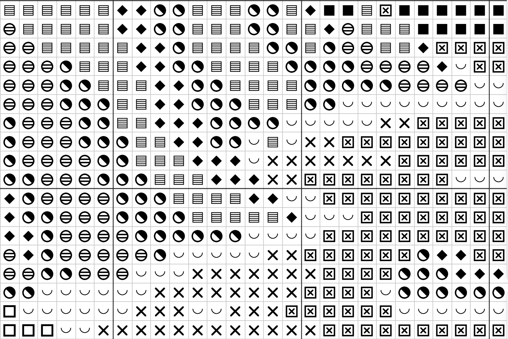 The same cliff and surf in B&W after Preferred symbols