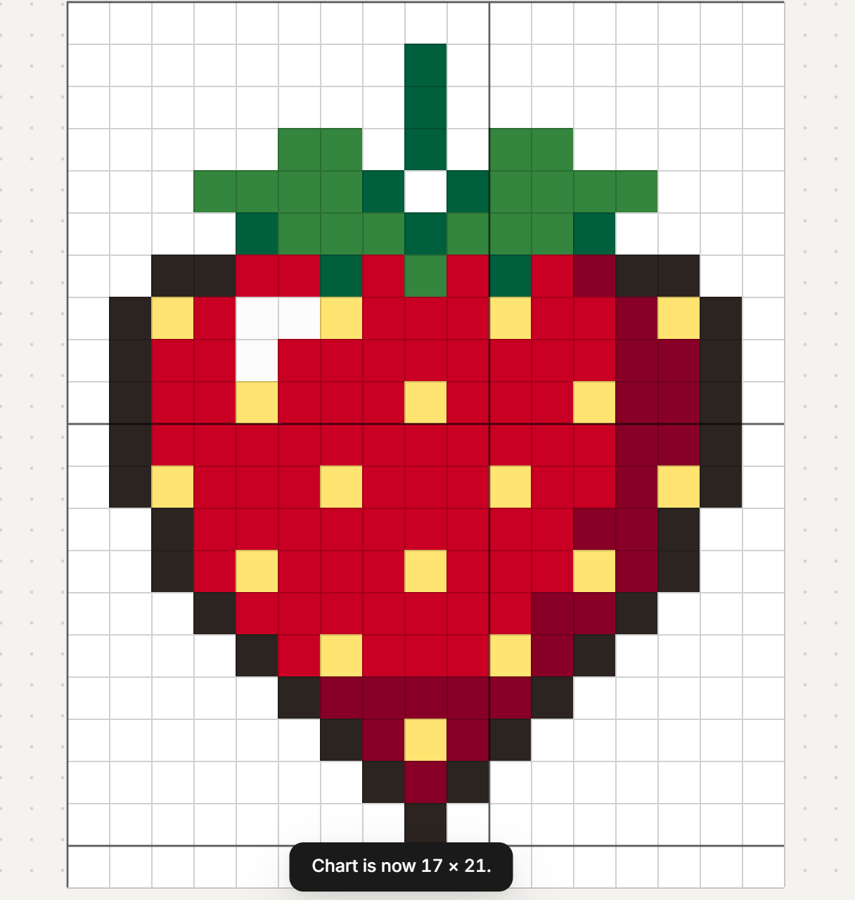 The strawberry after cropping, the empty margin removed